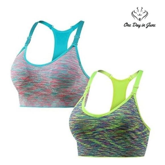 NanaDay Seamless Racerback Sprts Bra (2) Pack Size S - Picture 1 of 3
